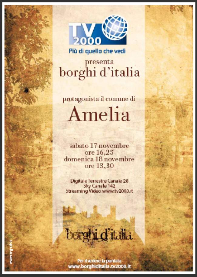 Amelia - Borghi d'Italia - Ripresa televisiva